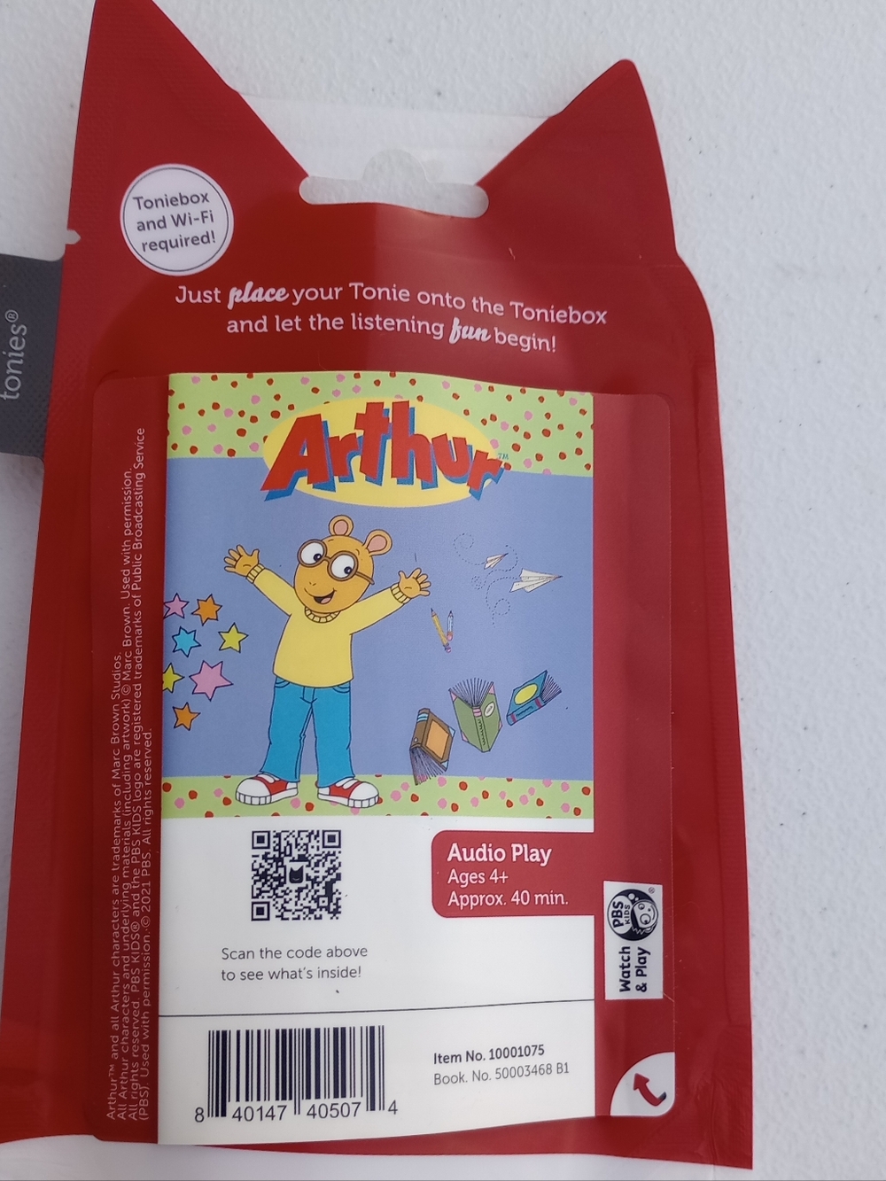 Tonies Arthur Audio Play New Sealed Ages 4+
